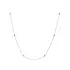 Diamond chain necklace in 18k white gold 0.25 ct