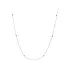 Diamond chain necklace in 18k white gold 0.14 ct