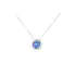 Pendant in 18k white gold with tanzanite 1.10 ct