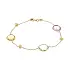14K Gold Bracelet with Multicolored Stones
