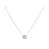 Elegant white gold necklace with zirconia