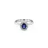 Gold Ring with Sapphire and Diamonds