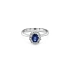 Gold Ring with Sapphire and Diamonds