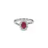 Gold Ring with Ruby and Diamonds