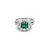 Gold Ring with Emerald and Diamonds