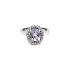 Gold Ring with Amethyst and Diamonds