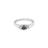 Gold Ring with Brown and White Diamonds