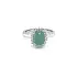 Gold Ring with Emerald and Diamonds