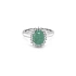 Gold Ring with Emerald and Diamonds