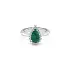 Gold Ring with Emerald and Diamonds
