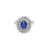 Gold Ring with Sapphire and Diamonds
