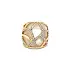 Gold Ring with Pearl and Diamonds