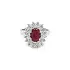 Gold Ring with Ruby and Diamonds