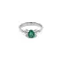 Gold Ring with Emerald and Diamonds
