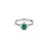 Gold Ring with Emerald and Diamonds