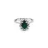 Gold Ring with Emerald and Diamonds