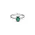 Gold Ring with Emerald and Diamonds