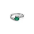 Gold Ring with Emeralds and Diamonds