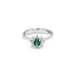 Gold Ring with Emerald and Diamonds