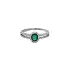 Gold Ring with Emerald and Diamonds