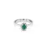 Gold Ring with Emerald and Diamonds