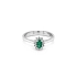 Gold Ring with Emerald and Diamonds