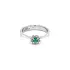 Gold Ring with Emerald and Diamonds