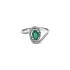 Gold Ring with Emerald and Diamantny