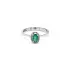 Gold Ring with Emerald and Diamonds