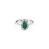 Gold Ring with Emerald and Diamonds