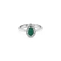 Gold Ring with Emerald and Diamonds