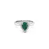 Gold Ring with Emerald and Diamonds