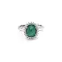 Gold Ring with Emerald and Diamonds