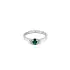 Gold Ring with Emerald and Diamonds