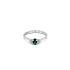 Gold Ring with Emerald and Diamonds