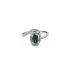 Gold Ring with Emerald and Diamonds