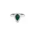 Gold Ring with Emerald and Diamonds