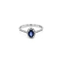 Gold Ring with Sapphire and Diamonds