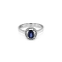 Gold Ring with Sapphire and Diamonds