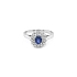Gold Ring with Sapphire and Diamonds