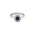 Gold Ring with Sapphire and Diamonds
