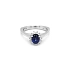 Gold Ring with Sapphire and Diamonds