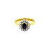 Gold Ring with Sapphire and Diamonds