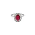 Gold Ring with Ruby and Diamonds