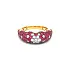 Gold Ring with Rubies and Diamonds