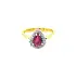 Gold Ring with Ruby and Diamonds
