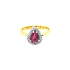 Gold Ring with Ruby and Diamonds