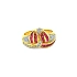 Gold Ring with Rubies and Diamonds