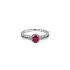 Gold Ring with Ruby and Diamonds
