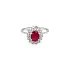 Gold Ring with Ruby and Diamonds